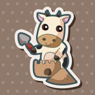 animal summer cartoon theme elements N61