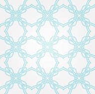 Seamless abstract white pattern with blue fancy ornament N2