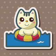 animal summer cartoon theme elements N63