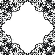Vintage lace invitation card N47