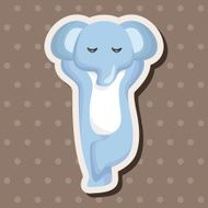 animal elephant cartoon theme elements N28