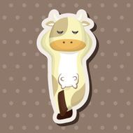 animal cow cartoon theme elements N13