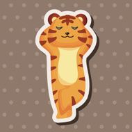 animal tiger cartoon theme elements N32