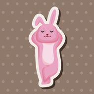 animal rabbit cartoon theme elements N54