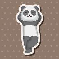 animal panda cartoon theme elements N22