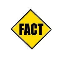 FACT black stamp text on yellow