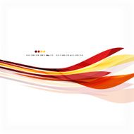 Red orange bright feather lines concept N13