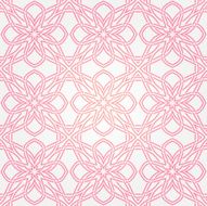 Seamless abstract white pattern with pink fancy ornament N2