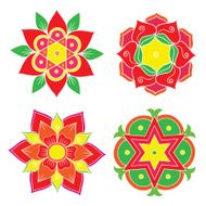 Set of rangoli