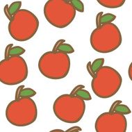 Seamless backgrounds with hand drawn apples N2