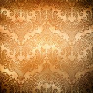 Old grunge paper with old-fashioned ornament