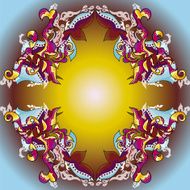 asian ornament N26