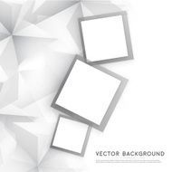 Vector Abstract geometric shape from gray cubes N76