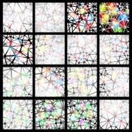 Big banners set science backgrounds molecule and communication