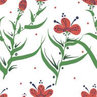 Elegance Seamless pattern with flowers N5