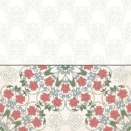 Floral oriental pattern in vintage style N15