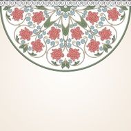 Floral oriental pattern in vintage style N16