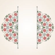 Floral oriental pattern in vintage style N18
