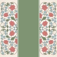 Floral oriental pattern in vintage style N20