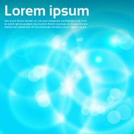 Abstract Blue Water Lights Background Copy Space