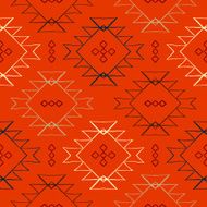 Vector navajo tribal ornament N26