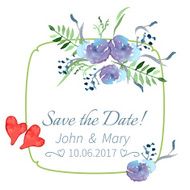Illustration with flowers and leaves N4