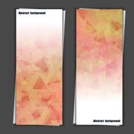 Set of banner templates with abstract background N35