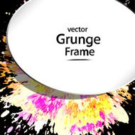 grunge frame retro