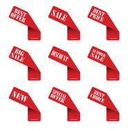 sticker best offer vector