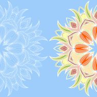 Circular Floral Ornament N12