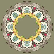 Circular Floral Ornament N13