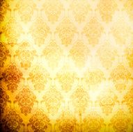 Grunge paper background with damask pattern N2