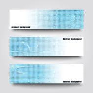 Set of banner templates with abstract background N36