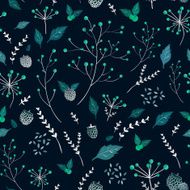 Seamless pattern with autumn elements N3