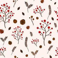 Seamless pattern with autumn elements N4
