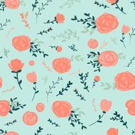 graceful seamless floral pattern N5