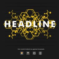 Abstract modern pattern of hexagons circuits eps