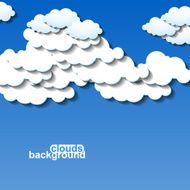 Clouds background Vector illustration Eps 10 N6