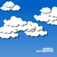 Clouds background Vector illustration Eps 10 N7