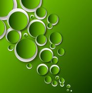 white and green color circles N2