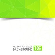 Abstract geometric background with triangular polygons green