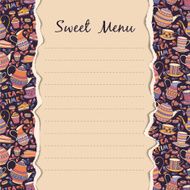 Sweet menu N4