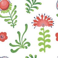 Elegance Seamless pattern with flowers N7