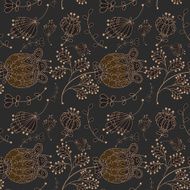 Ornate vector seamless pattern N3