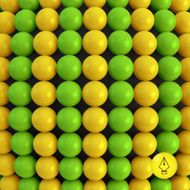 Abstract technology background with balls Spheric pattern N3