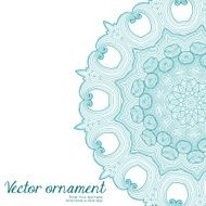 Abstract vector floral ornamental border Lace pattern design N4