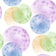 Seamless colored ball pattern