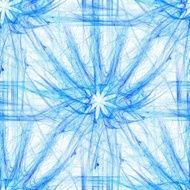 Seamless floral motif in blue
