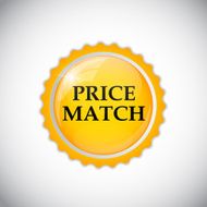 Price Match Label Vector Illustration N3