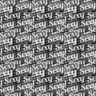 Sexy Text Typographic Pattern N2